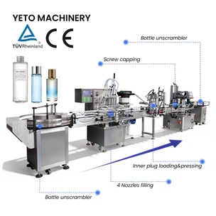 Automatic Filling Capping Machine For Liquid Air Fresheners And Cosmetics