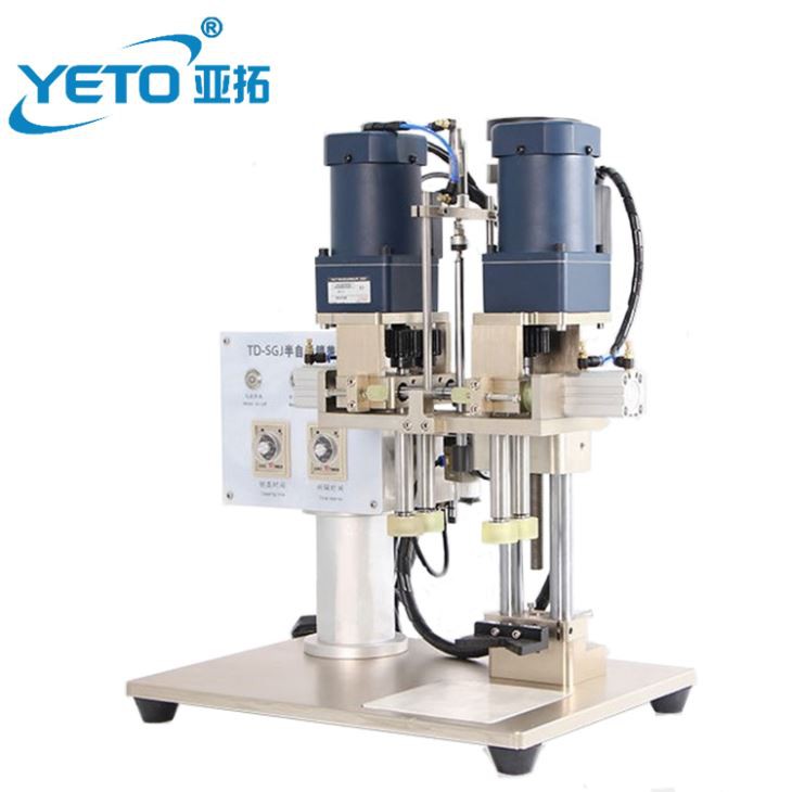Four Rollers Pneumatic Desktop Plastic Bottle Capping Machine