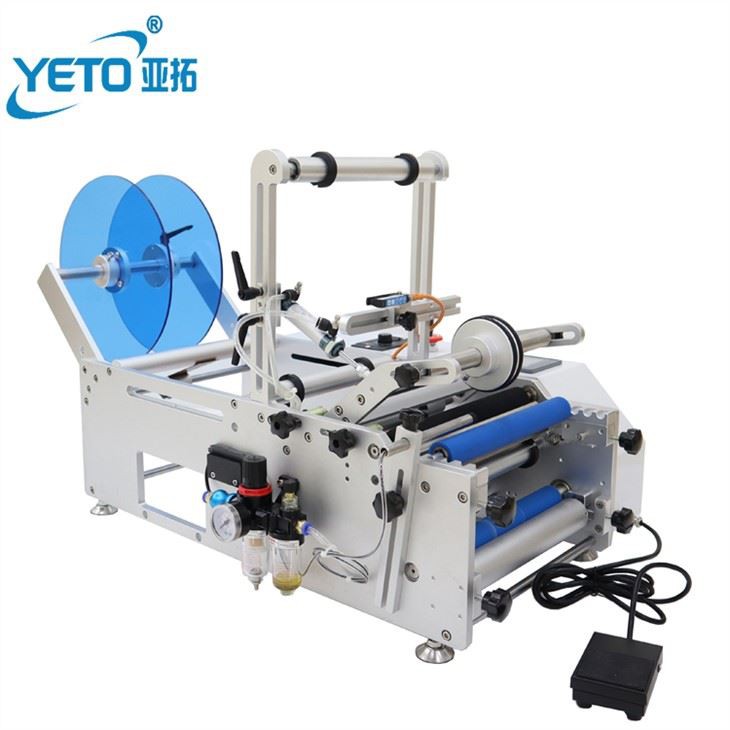 Semi automatic desktop Round Bottle Labeling Machine